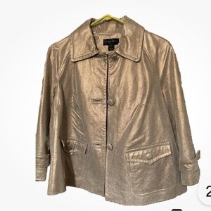 Bagatelle Metallic Gold Trench Coat